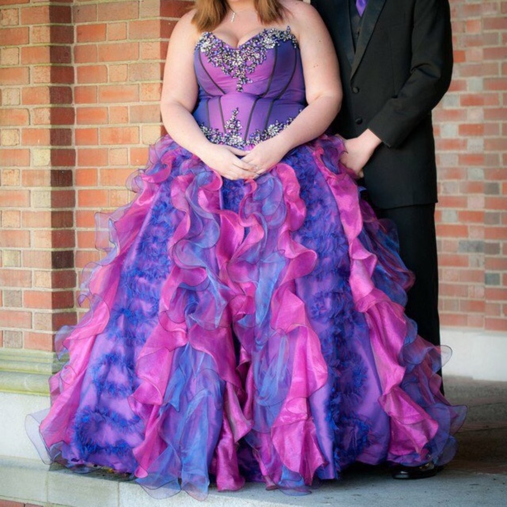 Beautiful Plus Size Prom Dress. Gem